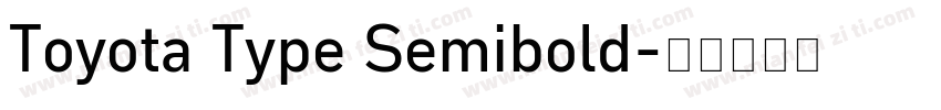Toyota Type Semibold字体转换
